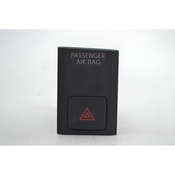 Botão Pisca Alerta Painel Volkswagen Tiguan 2020 Original Preto