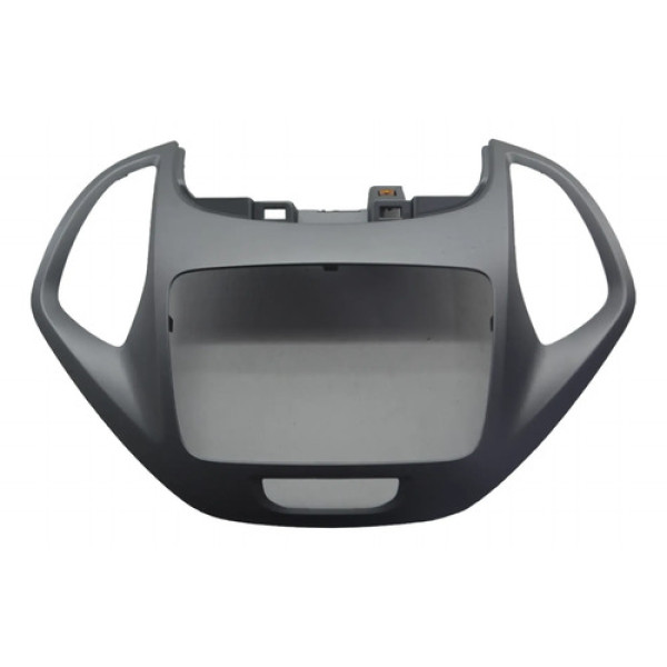 Moldura Radio Central Painel Ford Ka 2015 A 2021 Original Prateado