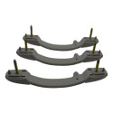 Kit 3 Puxador Alça Teto Pqp Interno C3 2011 Original Cinza