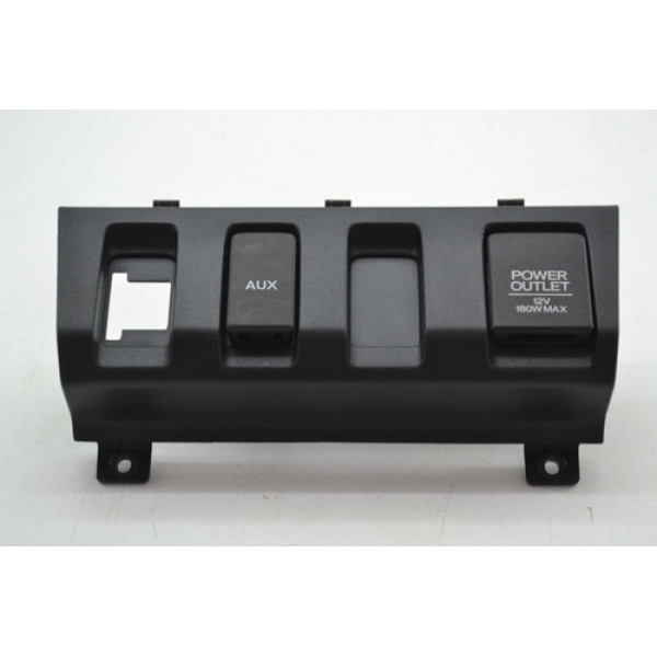 Moldura Tomada 12v Auxiliar Honda Hr-v Hrv 2019 Original Preto