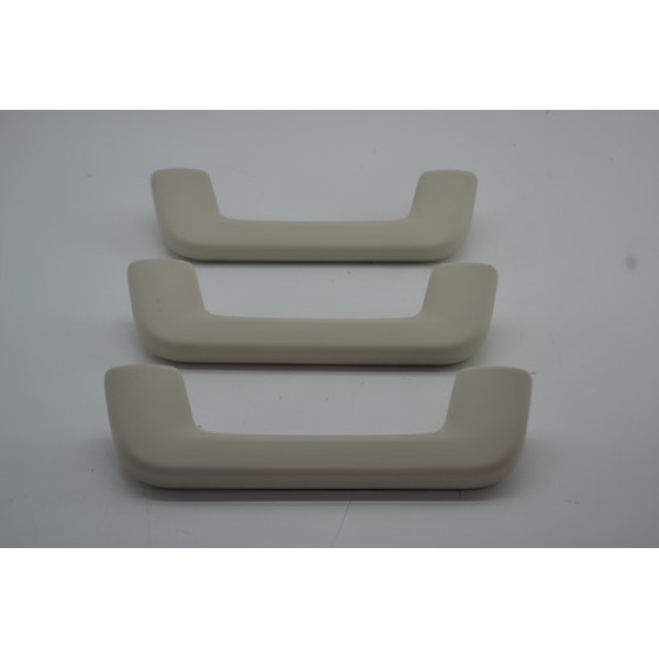 Kit 3 Puxador Alça Teto Pqp Chery Arrizo 6 2021 Original Cinza