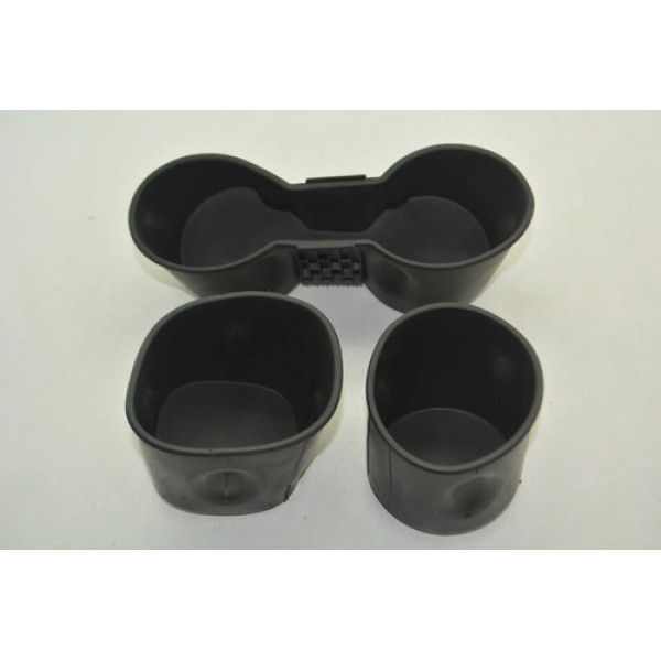 Kit 3 Borracha Interna Porta Copos Tracker 2014-2019 Origina Preto