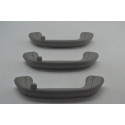 Kit Com 3 Puxador Alça Teto Pqp Toyota Etios 2014 Original Cinza-escuro