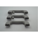 Kit 3 Puxador Alça Teto Pqp Gm Vectra 2010 Original Cinza