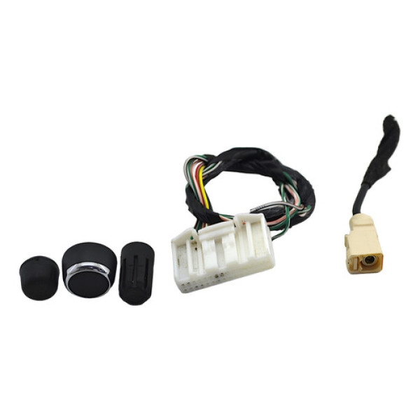Par Plug Conector + Kit 3 Botão Radio Fluence 2014 Original