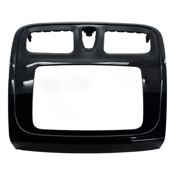 Moldura Radio Central Painel Logan Sandero 2014-2021 Origina Preto
