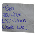 Luz Cortesia Alça Teto Pqp Fiat Toro 2016 A 2024 Original