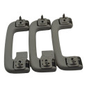 Kit 3 Puxador Alça Pqp Teto Mitsubishi L200 2017 Original Cinza