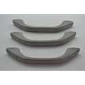 Kit 3 Puxador Alça Teto Pqp Honda Fit 2003 A 2008 Original Cinza
