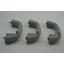Kit Com 3 Puxador Alça Teto Pqp Toyota Etios 2014 Original Cinza-escuro