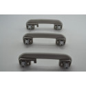 Kit 3 Puxador Alça Teto Pqp Citroen C4 Lounge 2017 Original Cinza