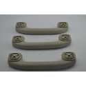Kit Com 3 Puxador Alça Teto Pqp Nissan Tiida 2010 Original Bege