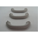 Kit 3 Puxador Alça Pqp Interno Nissan Frontier 2021 Original Cinza