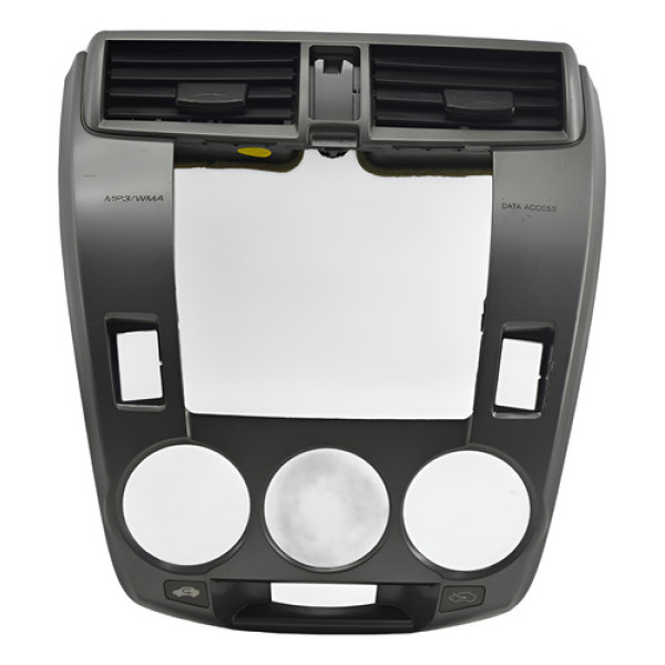 Moldura Central Painel Com Difusor Honda City 2013 Original Cinza