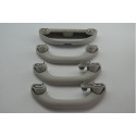 Kit 3 Alça Teto Pqp C/porta Oculos Vw Polo 2009 Original Cinza