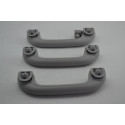 Kit Com 3 Puxador Alça Teto Pqp I30 2010 Original Cinza-escuro
