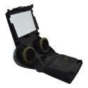Moldura Radio Central Painel C/difusor Ecosport 2011 Origina Preto