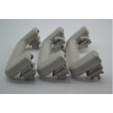 Kit 3 Puxador Alça Teto Pqp Ford Focus 2011 Original Cinza