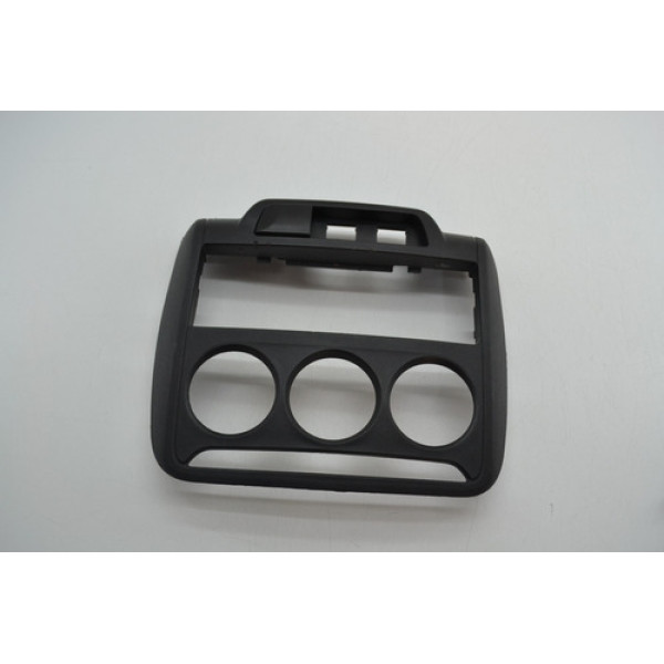 Moldura Central Radio Comando Ar Citroen C3 2017 Original Preto