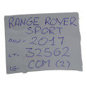 Comando Ar Traseiro Console Range Rover Sport 2017 Original