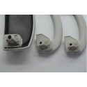 Kit 2 Pqp + Porta Oculos Fiat Punto Linea 2015 Original Cinza