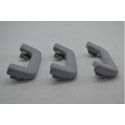 Kit Com 3 Puxador Alça Teto Pqp Chery Tiggo 8 2021 Original Cinza-escuro