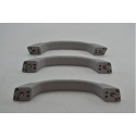Kit Com 3 Puxador Alça Teto Pqp Pajero Tr4 2006 Original Cinza-escuro