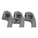 Kit 3 Puxador Alça Teto Pqp Jeep Renegade 2023 Original Cinza