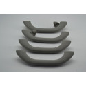 Kit 4 Puxador Alça Teto Pqp Audi A3 2003 Original Cinza
