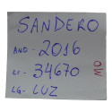 Luz Cortesia Interna Teto Sandero 2016  Logan Duster Origina