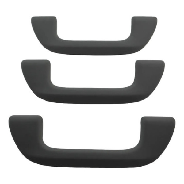 Kit 3 Apoio Puxador Alça Teto Pqp Fit 2009-2013 Original Cinza