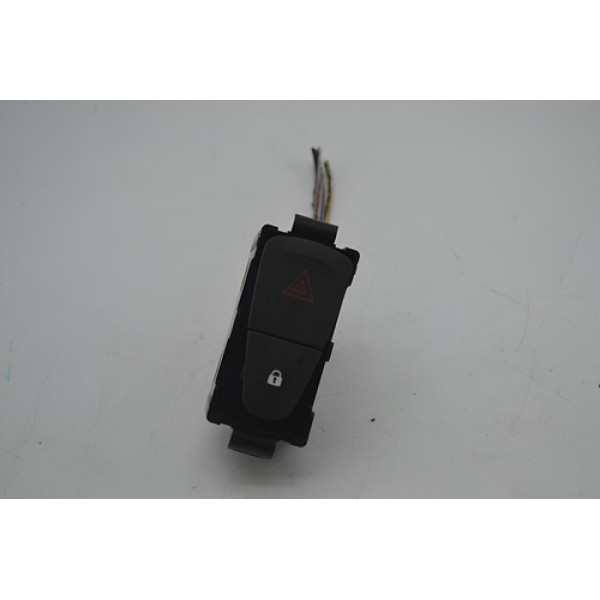 Botão Pisca Alerta Trava Painel Renault Sandero Original Preto