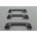 Kit Com 3 Puxador Alça Teto Pqp Chery Tiggo 8 2021 Original Cinza-escuro