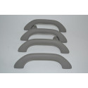 Kit 4 Puxador Alça Teto Pqp Audi A3 2003 Original Cinza