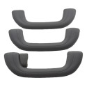 Kit Com 3 Puxador Alça Teto Pqp I30 2010 Original Cinza-escuro