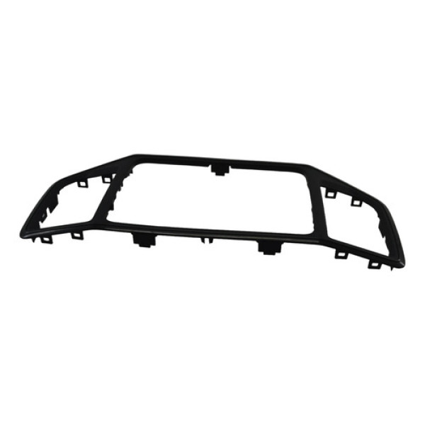 Moldura Multimidia Central Painel Vw Amarok 2021 Original Preto