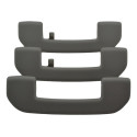 Kit Com 3 Puxador Alça Teto Pqp Citroen C4 Lounge 2014 Origi Cinza