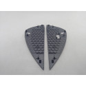 Par Moldura Acabamento Lateral Painel Vw T-cross Original Preto