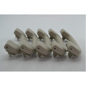 Kit 5 Puxador Alça Teto Pqp Nissan Grand Livina 2011 Origina Creme