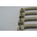 Kit 4 Puxador Alça Pqp Teto Nissan Grand Livina 2010 Origina Cinza