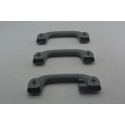 Kit 3 Apoio Alça Teto Pqp Kia Sorento 2009 A 2014  Original Cinza