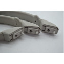 Kit 3 Puxador Alça Teto Pqp Citroen C3 2015 Original Cinza
