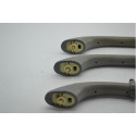 Kit 3 Puxador Alça Pqp Toyota Rav-4 2001 Original Cinza