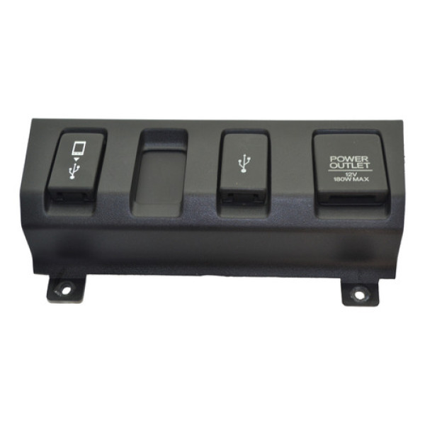Moldura Tomada 12v Usb Auxiliar Honda Hr-v Hrv 2020 Original Preto