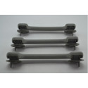 Kit 3 Puxador Alça Teto Pqp Megane Scenic 2006 Original Cinza-escuro