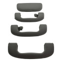 Kit Com 3 Alça Teto Pqp + Porta Oculos Gm Tracker 2014 Orig Cinza-escuro