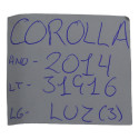 Luz Interna Quebra Sol Teto Toyota Corolla 2014 Original
