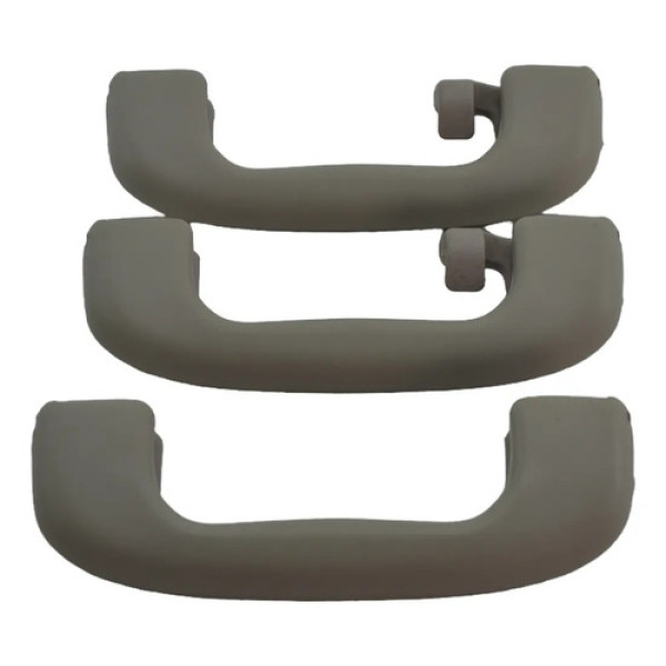Kit 3 Puxador Alça Teto Pqp Chevrolet Corsa 2008 Original Bege
