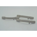 Kit 3 Puxadora Alça Teto Pqp Peugeot 206 2007 2008 Original Cinza