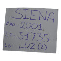 Luz Luminaria Cortesia Teto Fiat Siena 2001 Palio Original